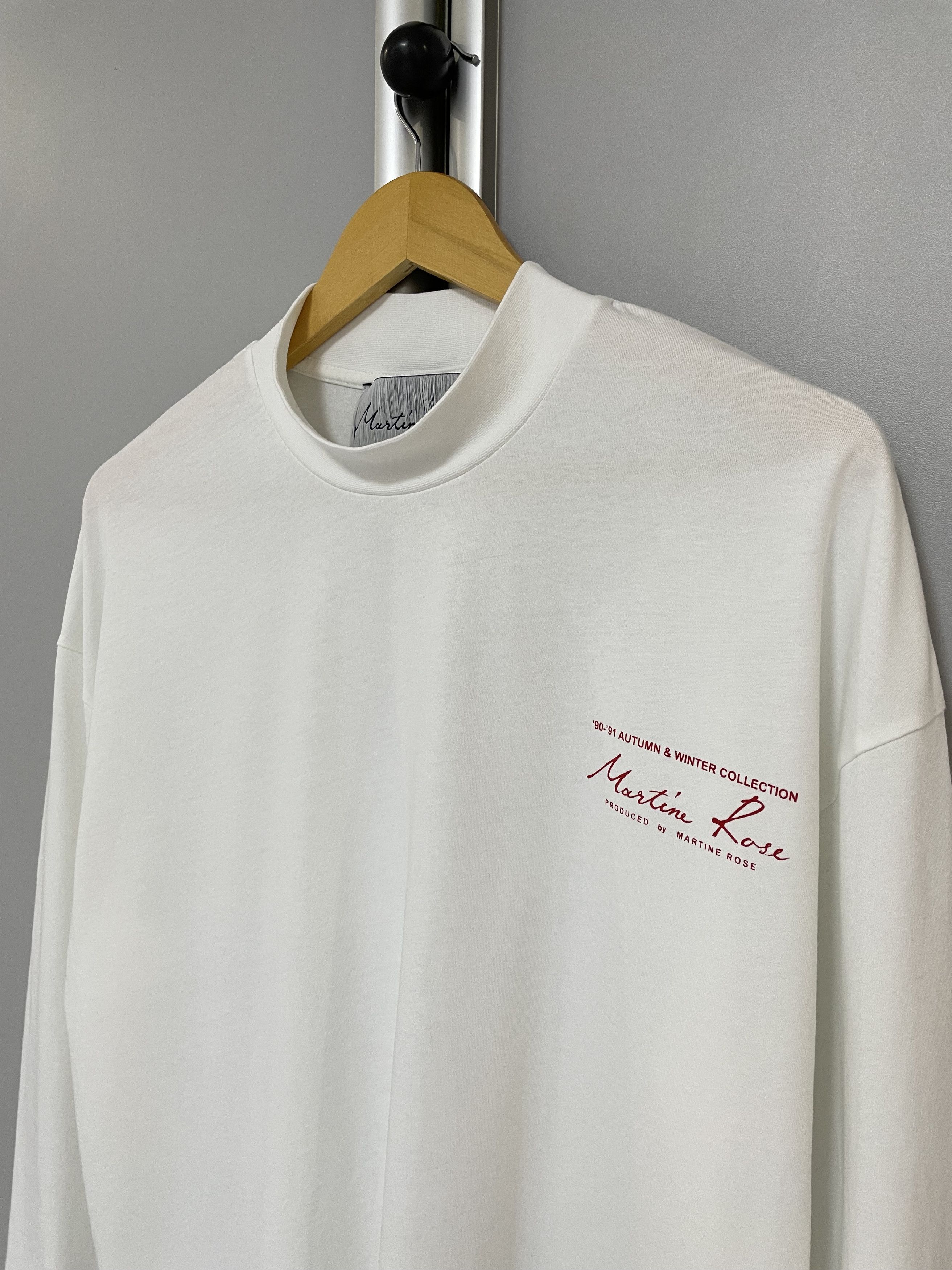 Martine Rose MARTINE ROSE Mock Neck Long Sleeve T-Shirt Tee Big Logo Size US S / EU 44-46 / 1 - 7 Thumbnail