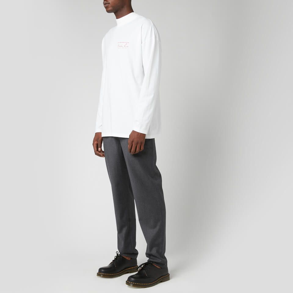 Martine Rose MARTINE ROSE Mock Neck Long Sleeve T-Shirt Tee Big Logo Size US S / EU 44-46 / 1 - 14 Thumbnail