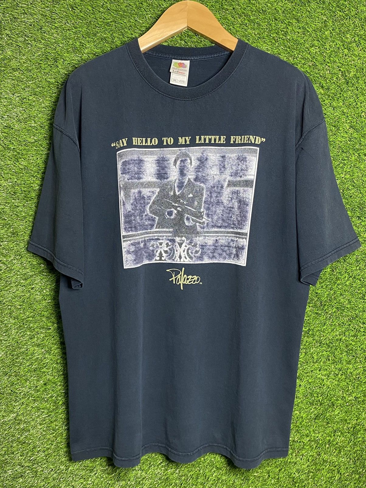 Vintage 🚨Vintage Scarface Say Hello To My Little Friend T-Shirt Size US XL / EU 56 / 4 - 1 Thumbnail