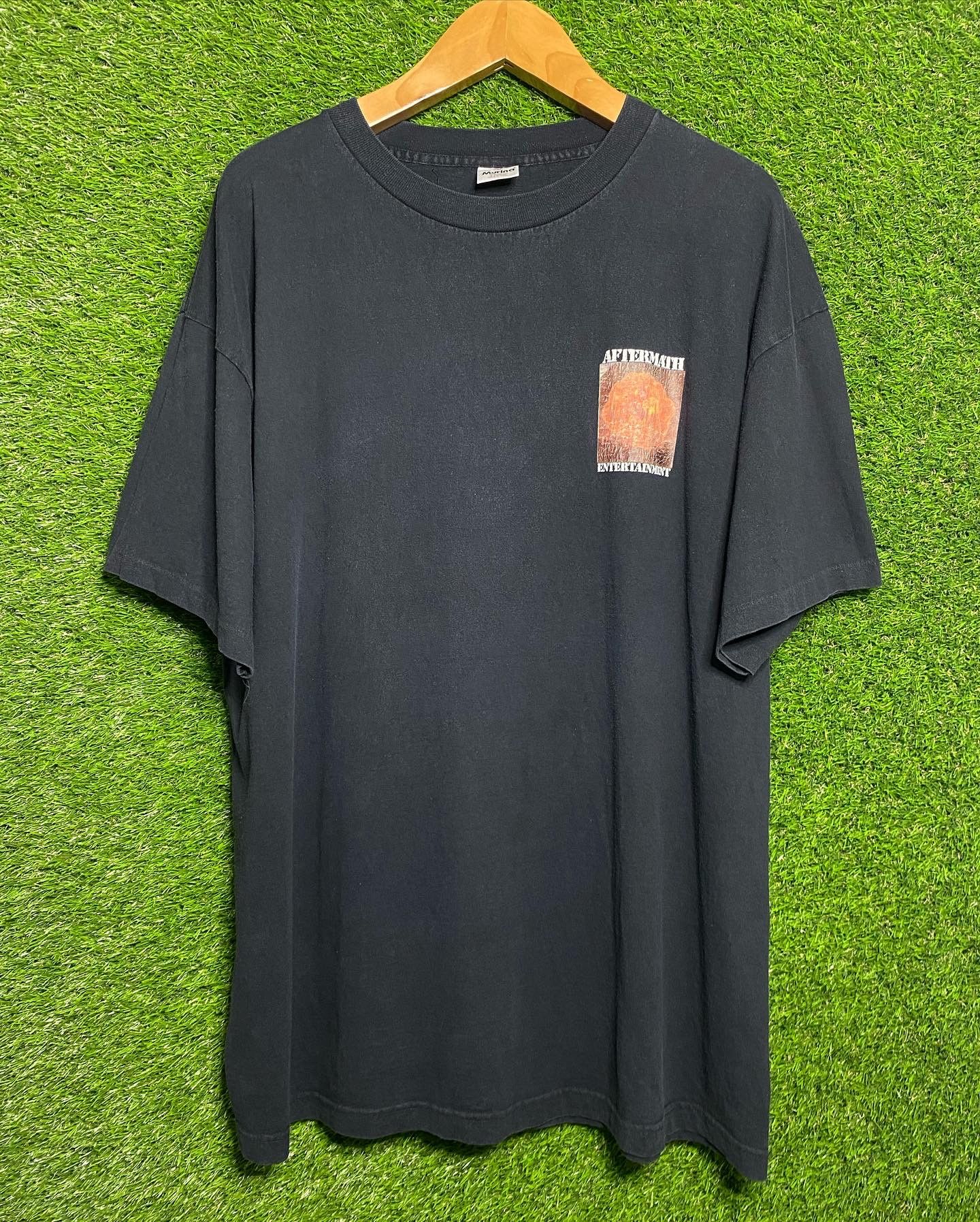 image of Rap Tees x Vintage Dr Dre The Aftermath 1996 Promo Rap Tee Shirt in Black, Men's (Size 2XL)