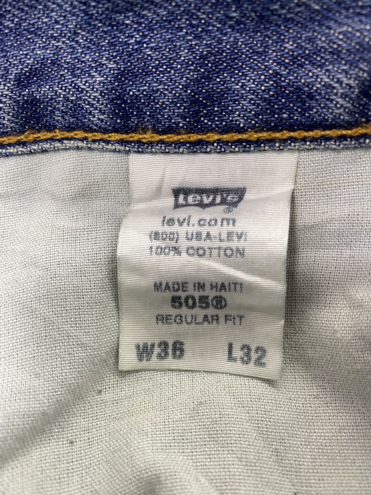 Levi's Vintage Levis 505 Blue Jeans - J777 Size US 38 / EU 54 - 5 Thumbnail