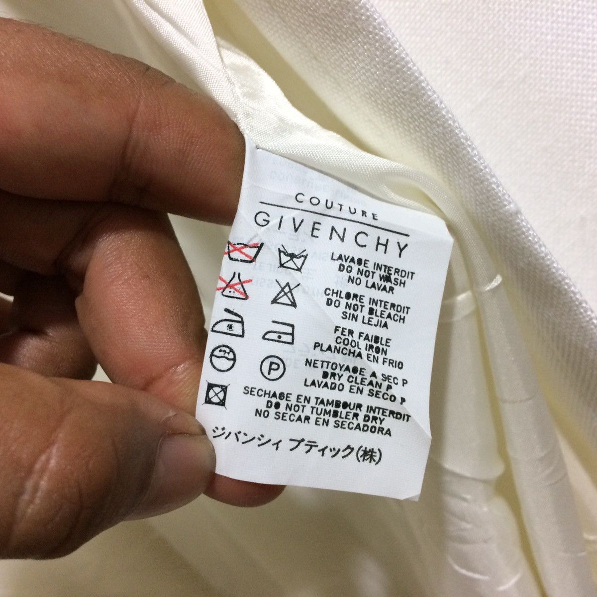 Givenchy Vintage Givenchy Couture Tissue White Clean Jacket France Size US L / EU 52-54 / 3 - 3 Thumbnail