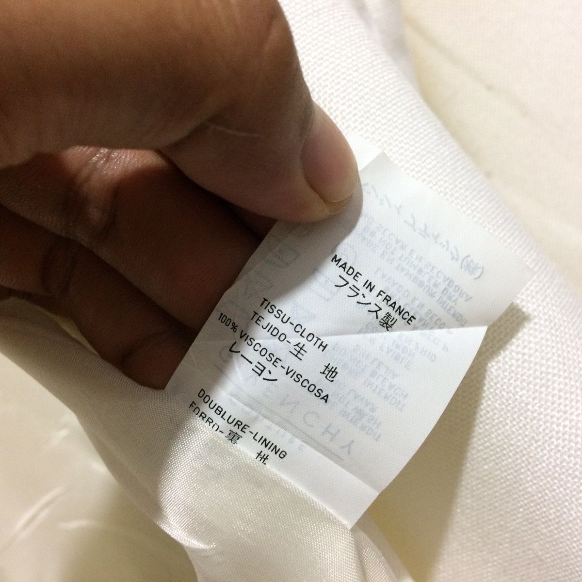 Givenchy Vintage Givenchy Couture Tissue White Clean Jacket France Size US L / EU 52-54 / 3 - 4 Thumbnail