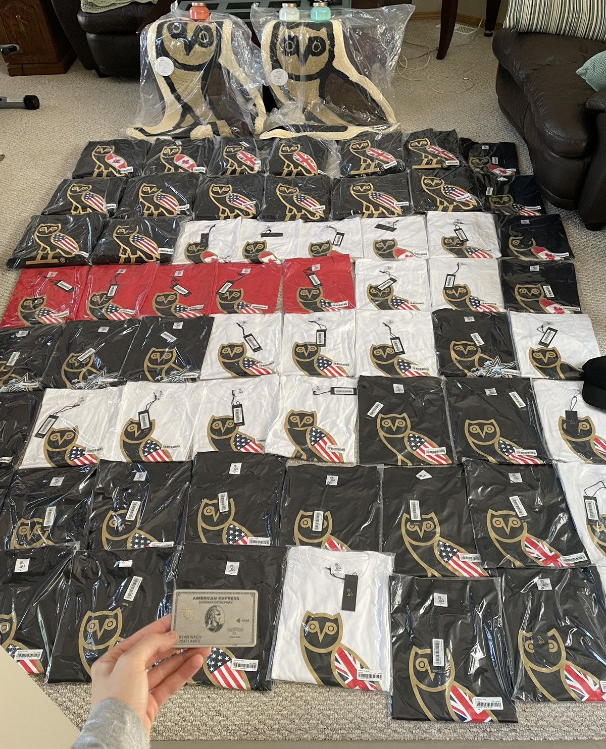 October's Very Own OVO OG Owl “USA Flag” Tee (Rare) Size US M / EU 48-50 / 2 - 2 Thumbnail