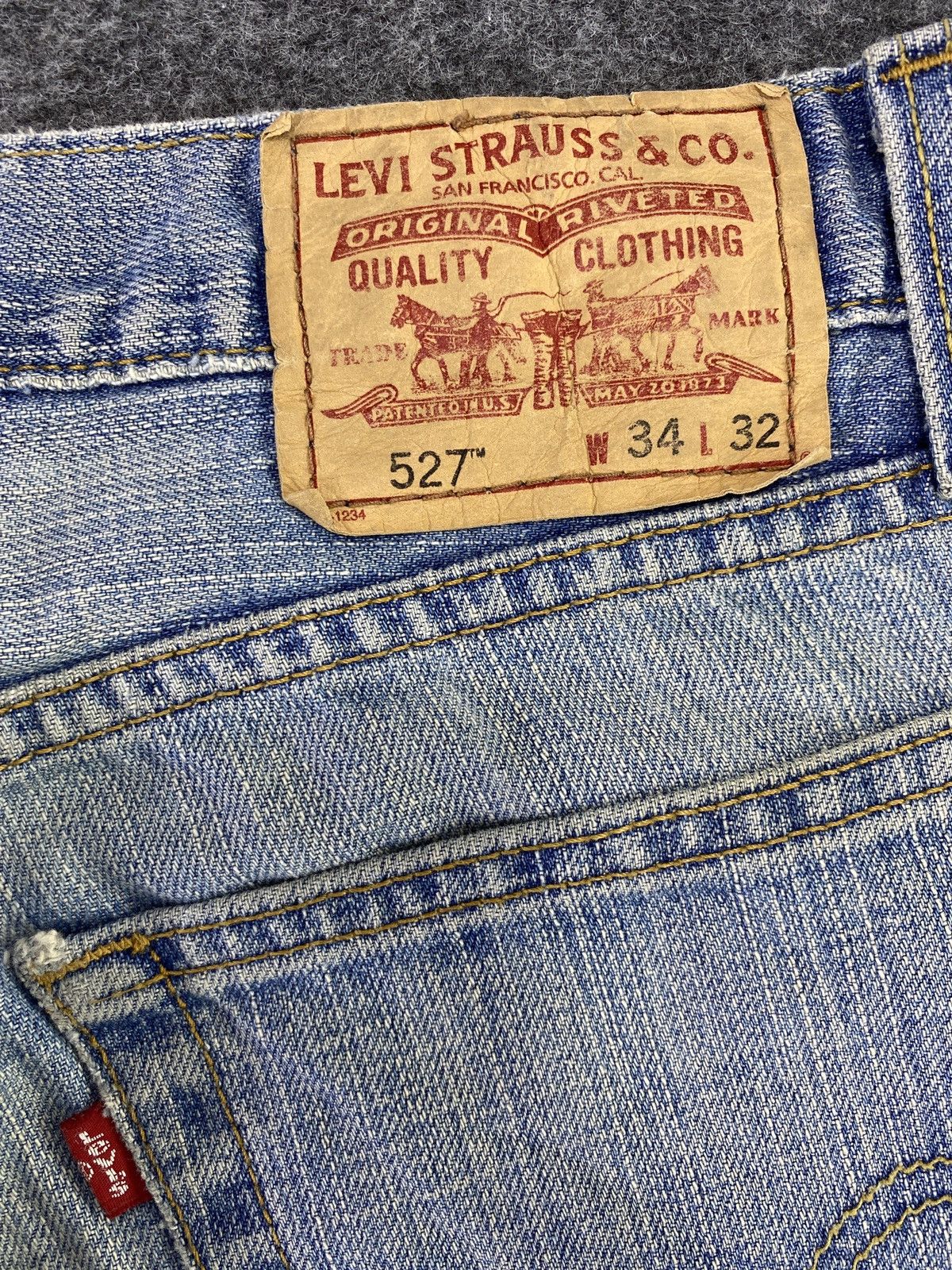Levi's Vintage Levis 527 Jeans Blue Wash 34x32 - J779 Size US 34 / EU 50 - 9 Thumbnail