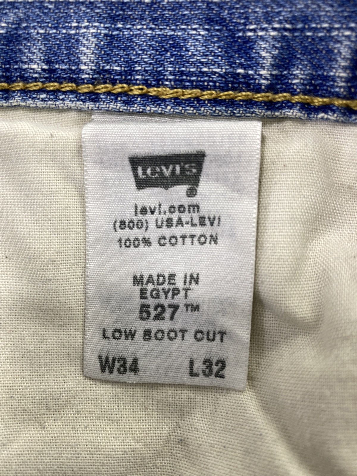 Levi's Vintage Levis 527 Jeans Blue Wash 34x32 - J779 Size US 34 / EU 50 - 5 Thumbnail