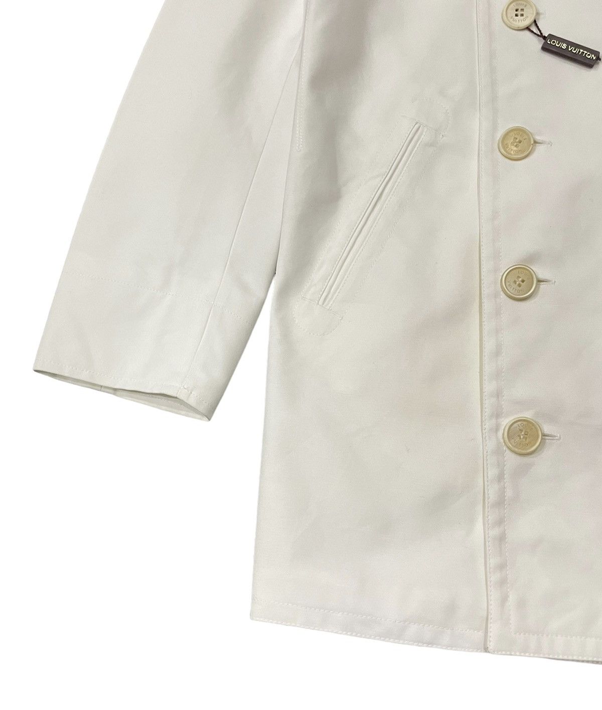 Louis Vuitton Louis Vuitton Paris Double Breast White Cotton Jacket Size US S / EU 44-46 / 1 - 4 Thumbnail