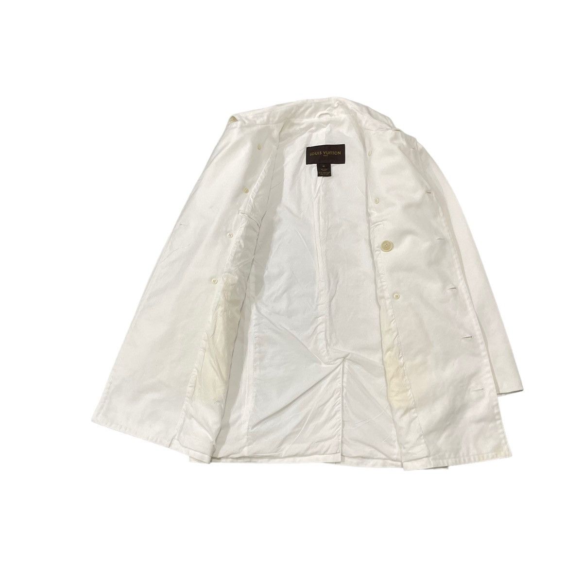 Louis Vuitton Louis Vuitton Paris Double Breast White Cotton Jacket Size US S / EU 44-46 / 1 - 18 Thumbnail