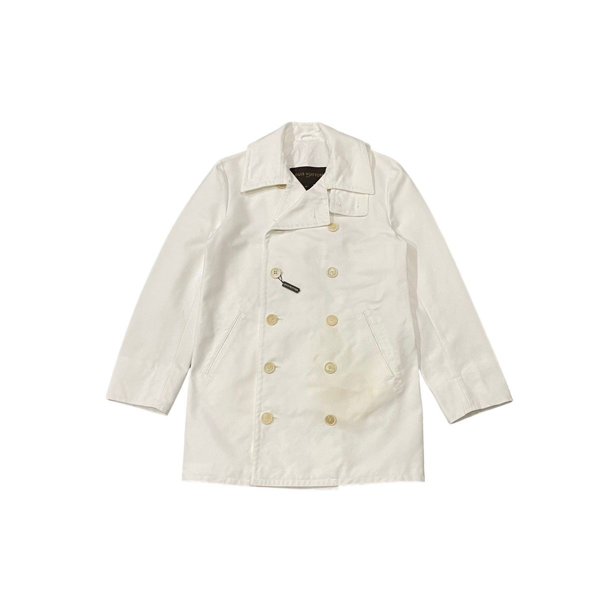 Louis Vuitton Louis Vuitton Paris Double Breast White Cotton Jacket Size US S / EU 44-46 / 1 - 1 Thumbnail