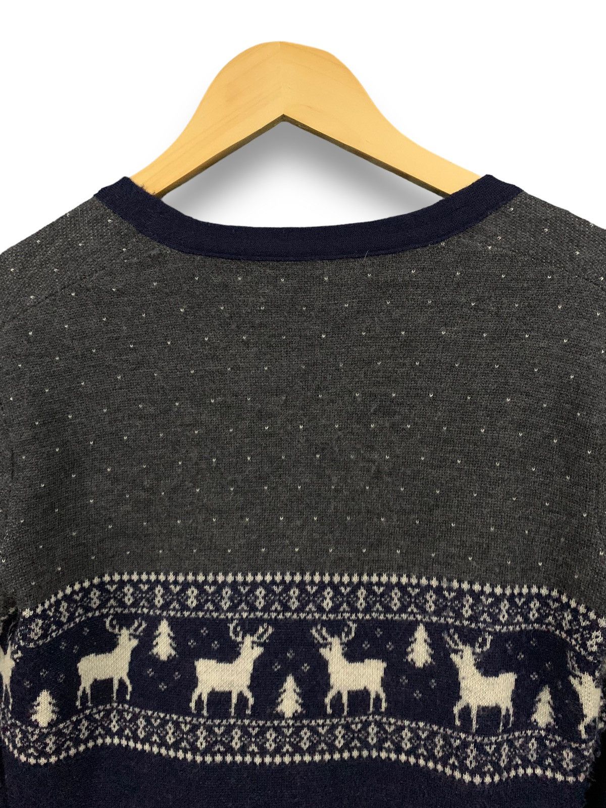 United Arrows Japanese Brand Knitted Wool Native Cardigan Style Sweater Size L / US 10 / IT 46 - 10 Thumbnail