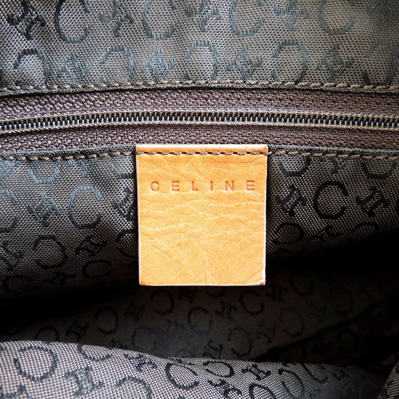 Celine CELINE C MACADAM MONOGRAM SUEDE BOSTON HAND BAG Size ONE SIZE - 6 Thumbnail