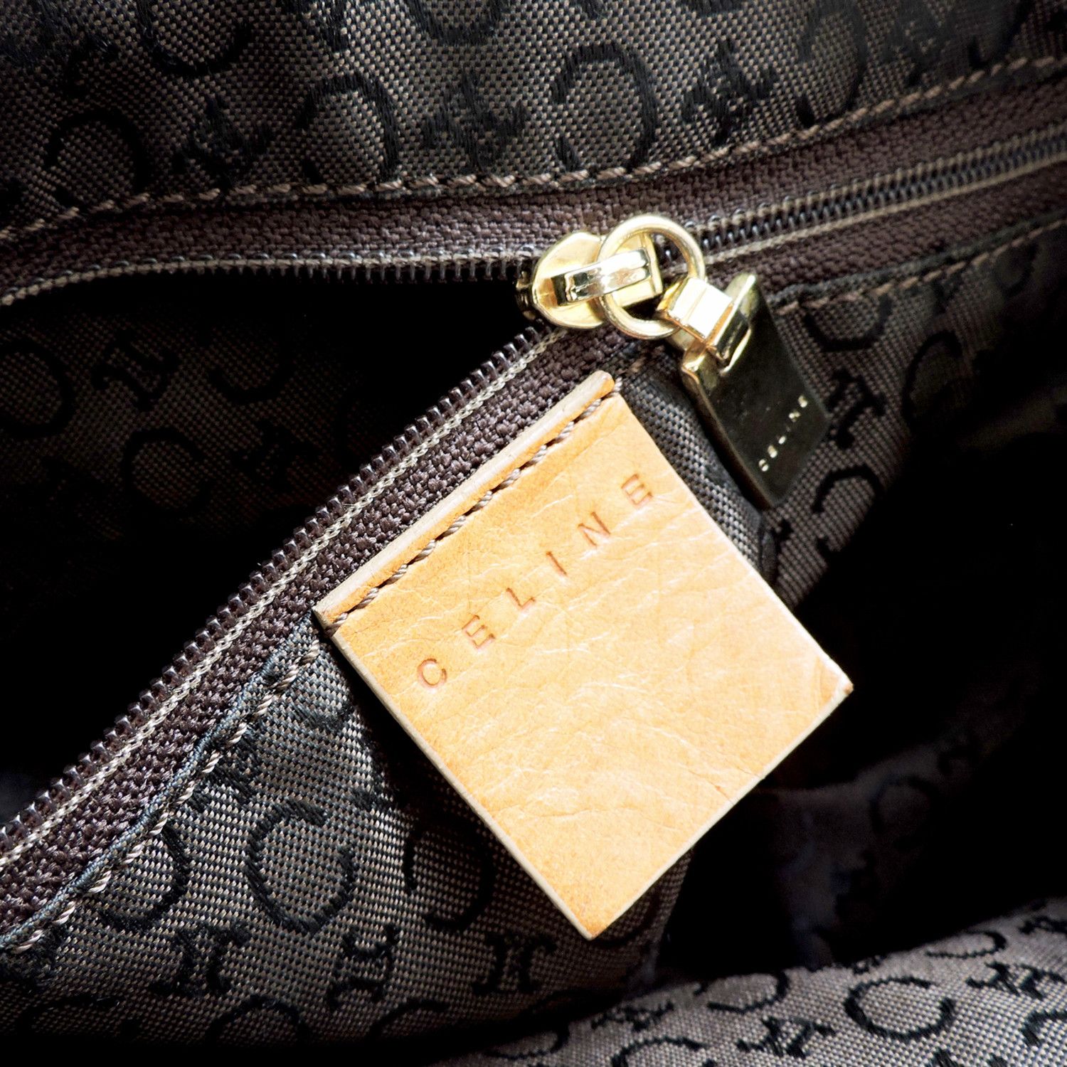 Celine CELINE C MACADAM MONOGRAM SUEDE BOSTON HAND BAG Size ONE SIZE - 12 Thumbnail