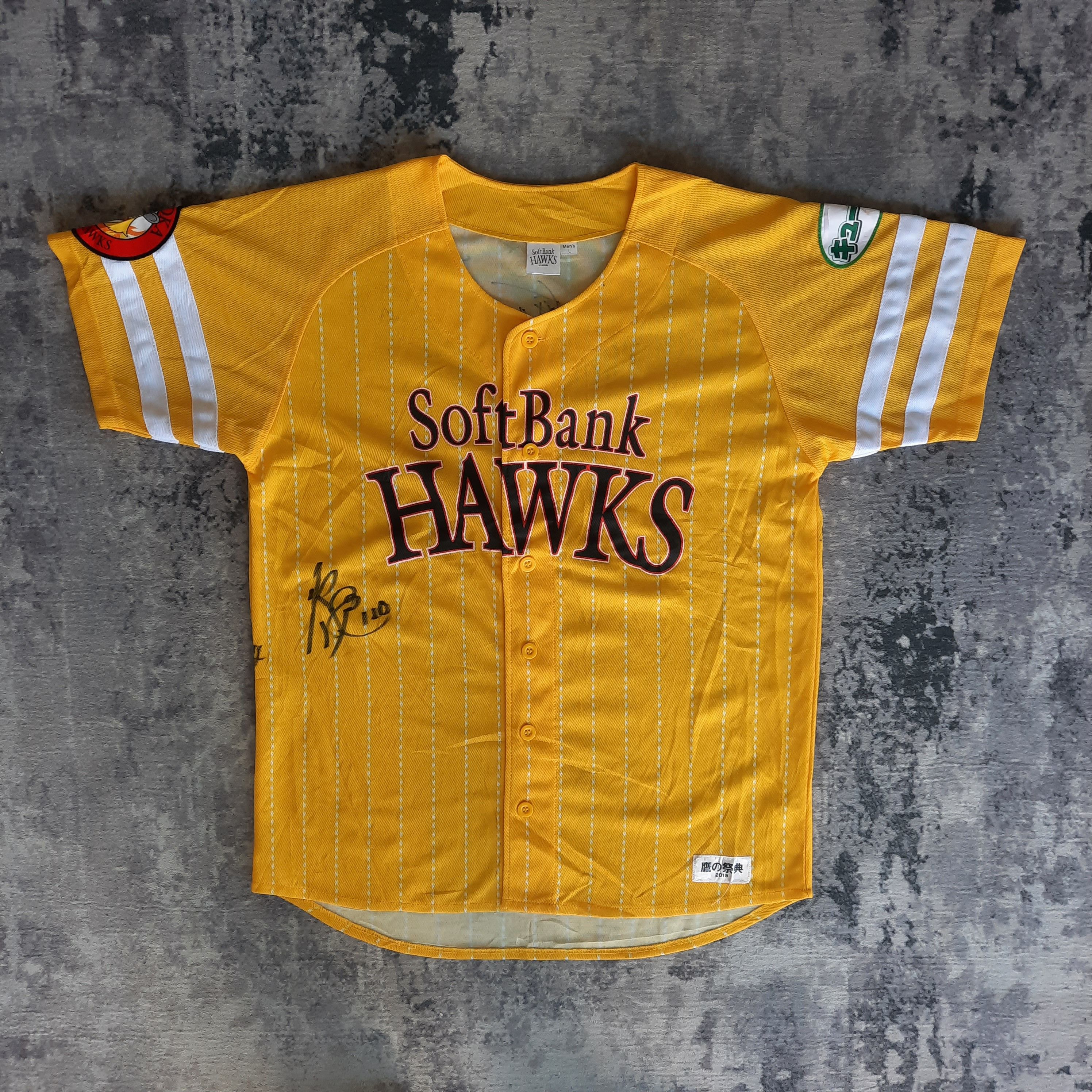 Japanese Brand 🔥NPB fukuoka softbank hawks 'signature' baseball jersey Size US M / EU 48-50 / 2 - 2 Thumbnail