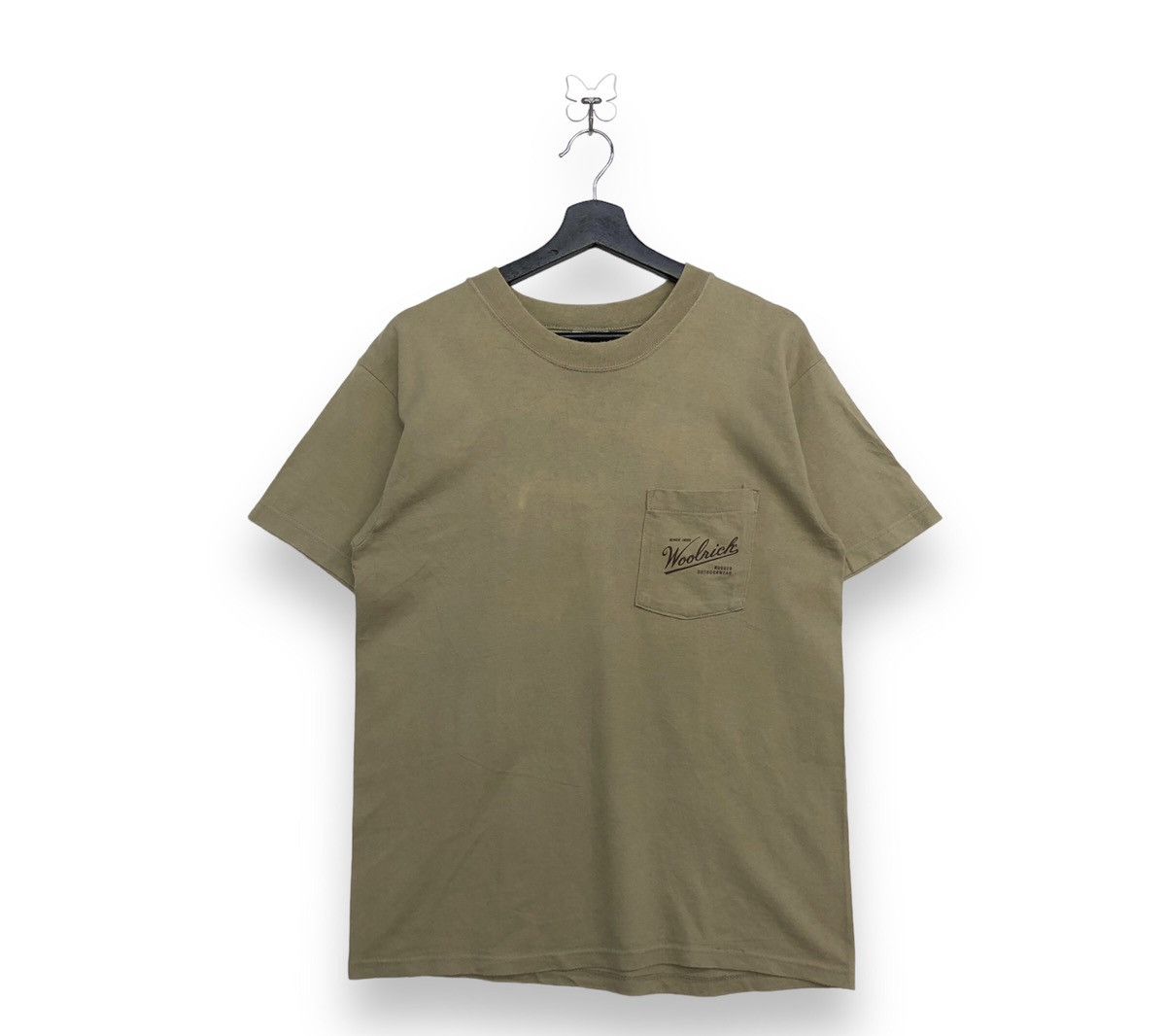 Vintage × Woolrich Woolen Mills Vintage Woolrich Pocket Backprint Tshirt Size US M / EU 48-50 / 2 - 1 Thumbnail