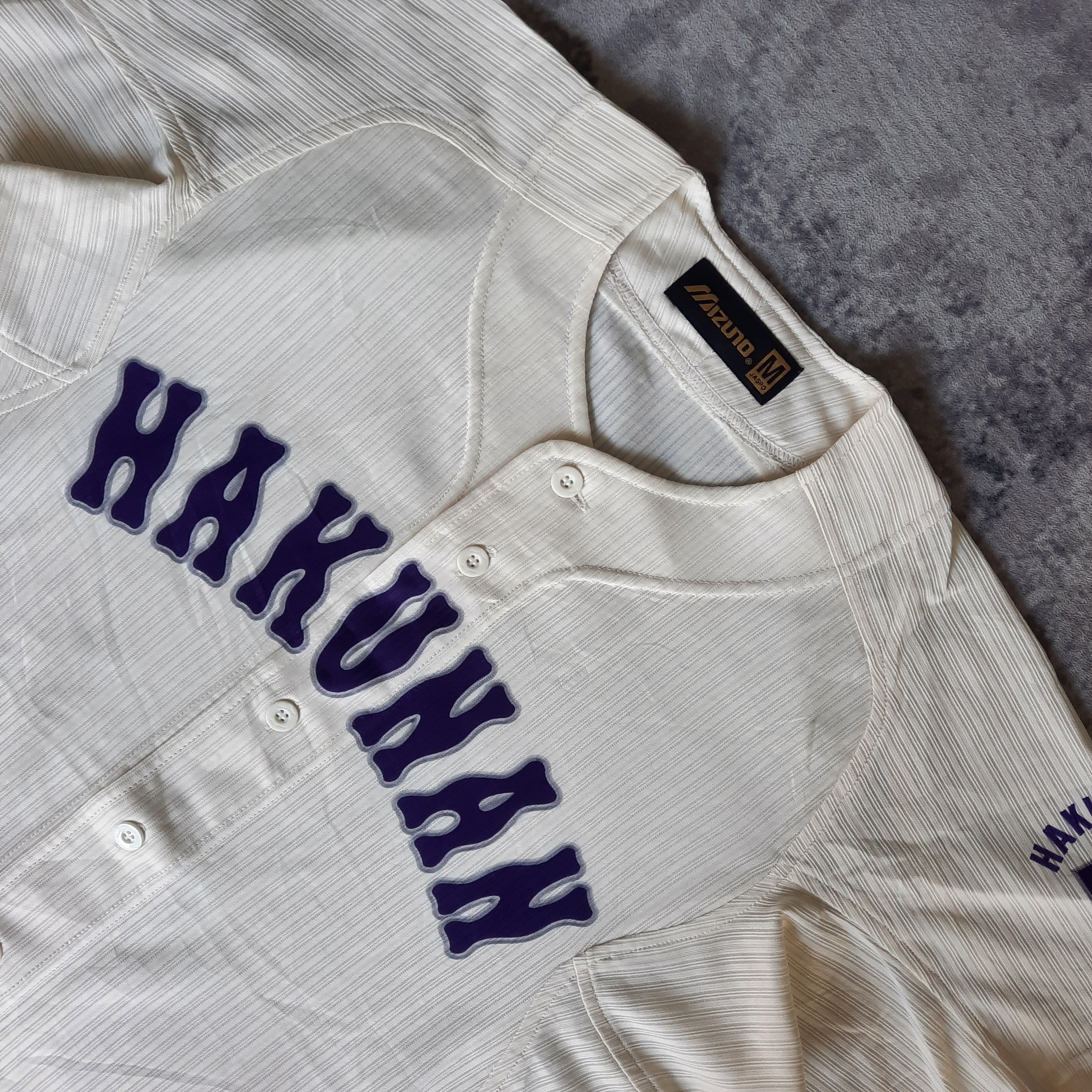 Japanese Brand × Mizuno 🔥NPB mizuno pro hakunan white bone baseball jersey Size US M / EU 48-50 / 2 - 2 Thumbnail