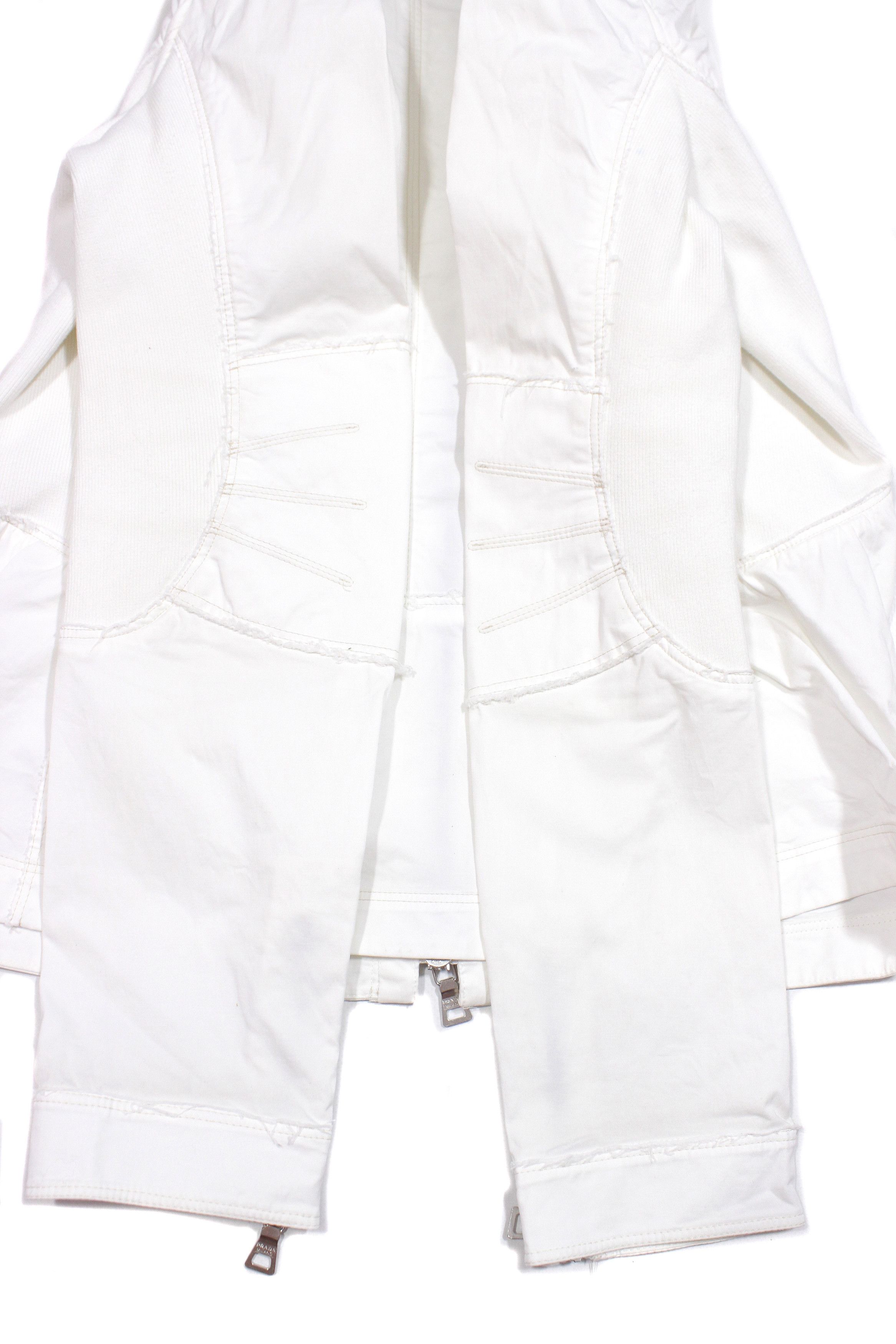 Prada S/S2003 Biker Cotton Jacket Vintage Size L / US 10 / IT 46 - 7 Thumbnail