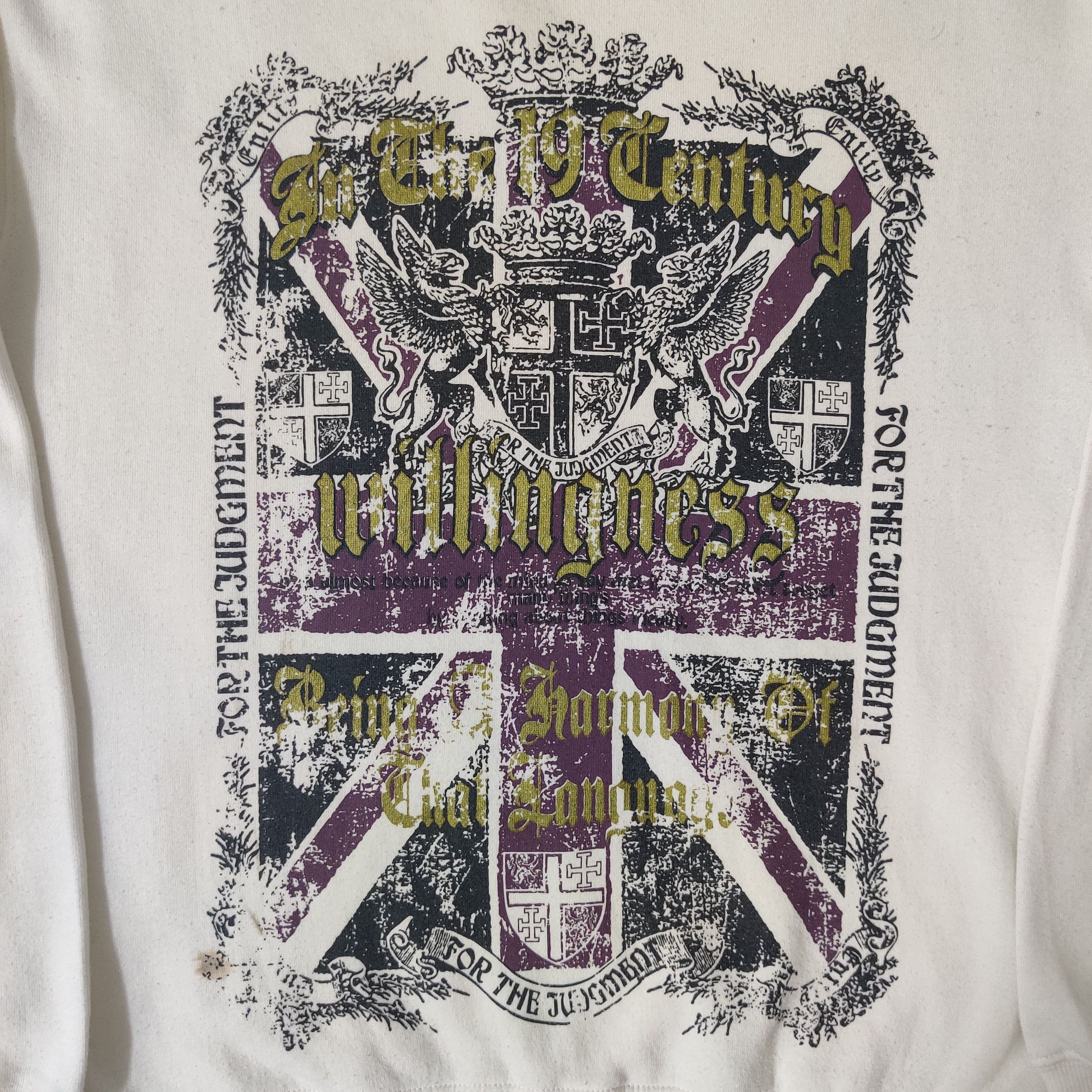 Japanese Brand Vtg Japanese Brand Crewneck Big Print "for the judgement" Size US L / EU 52-54 / 3 - 2 Thumbnail