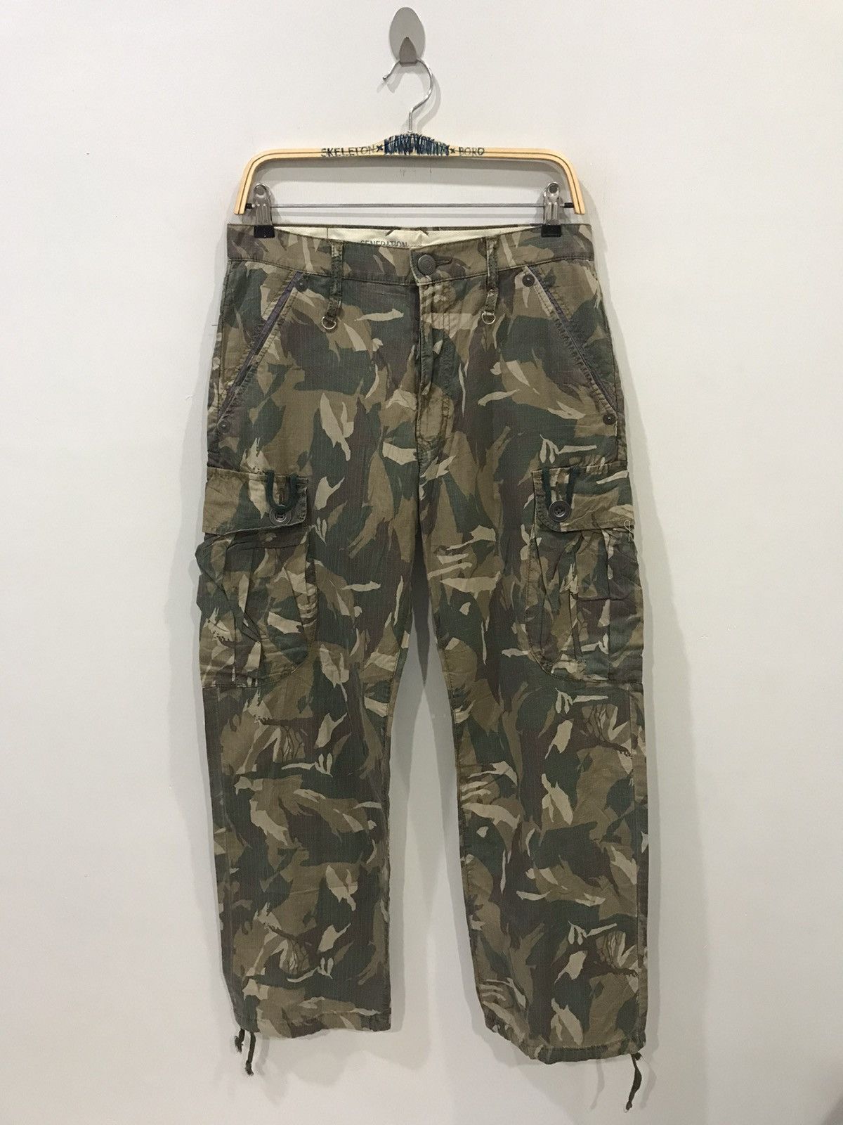 image of Military x Ppfm Japan Punk Designer Vintage Archival Cargo Pant in Camouflage, Men's (Size 31)