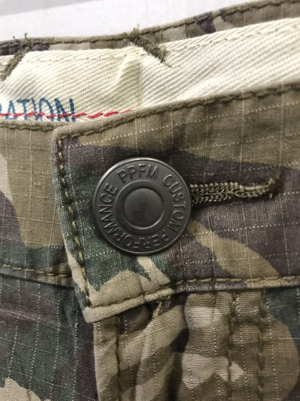 PPFM PPFM Japan Punk Designer Vintage Rare Archival Cargo Pant Size US 31 - 8 Thumbnail