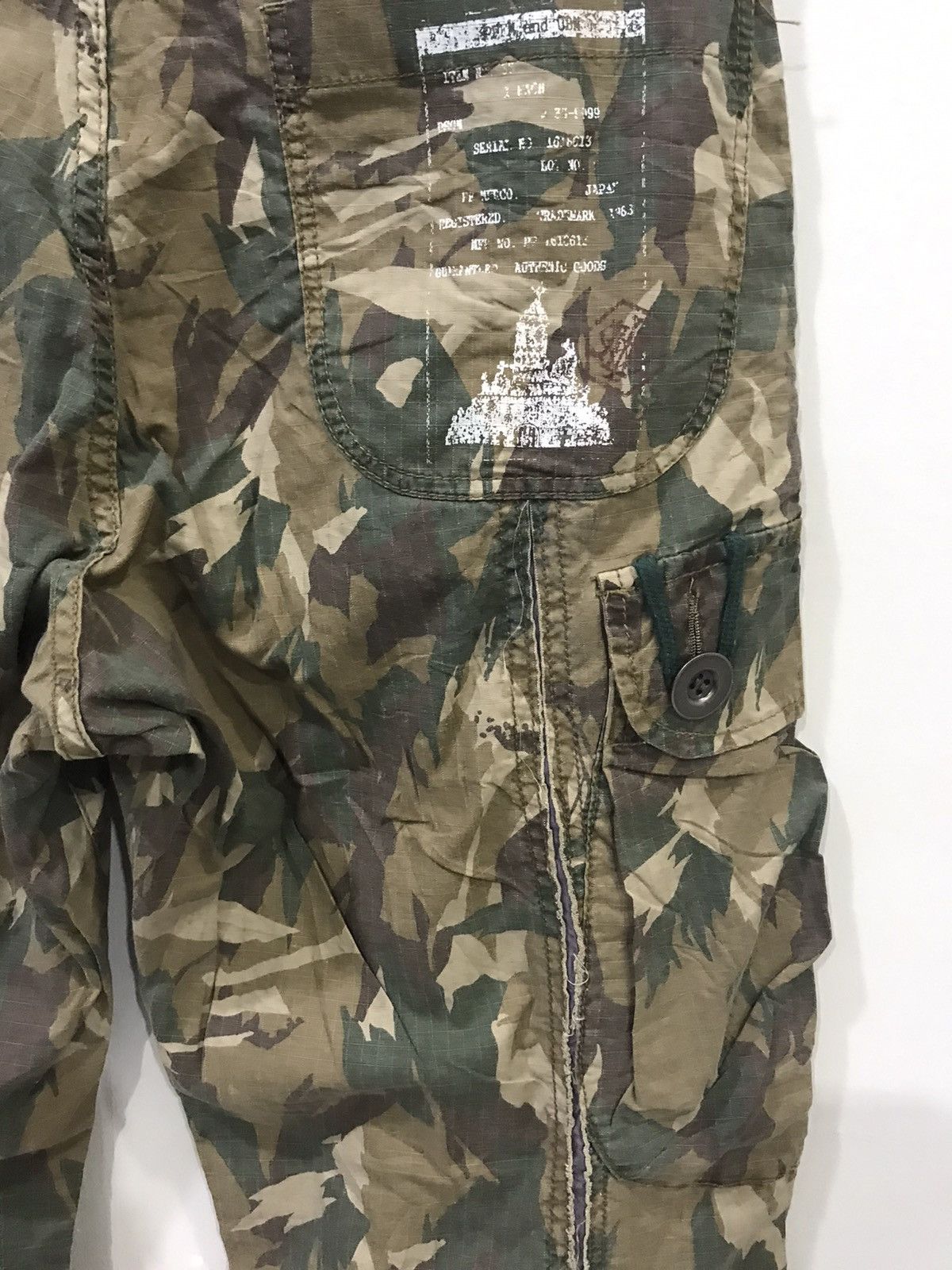 PPFM PPFM Japan Punk Designer Vintage Rare Archival Cargo Pant Size US 31 - 13 Thumbnail