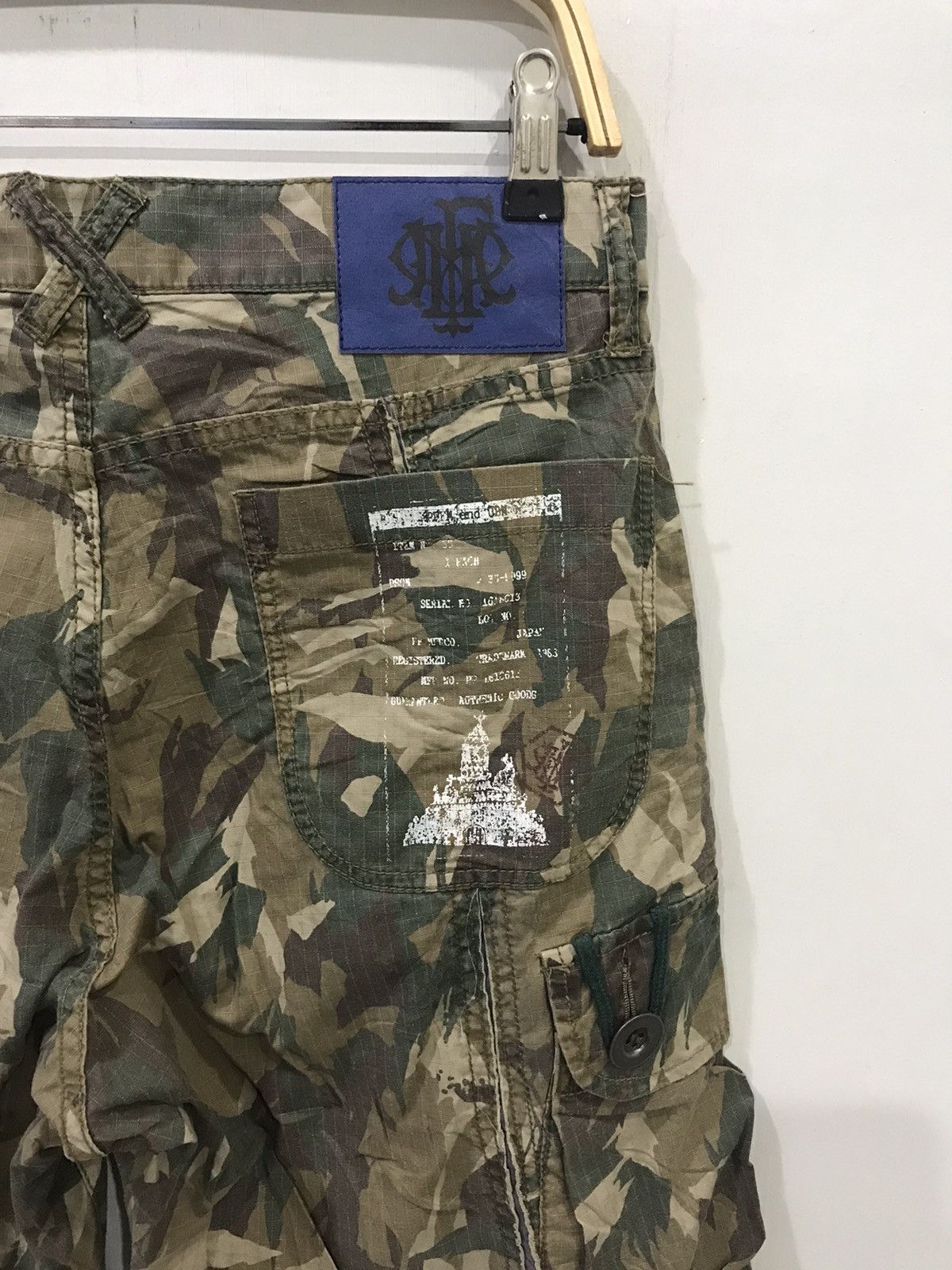 PPFM PPFM Japan Punk Designer Vintage Rare Archival Cargo Pant Size US 31 - 10 Thumbnail