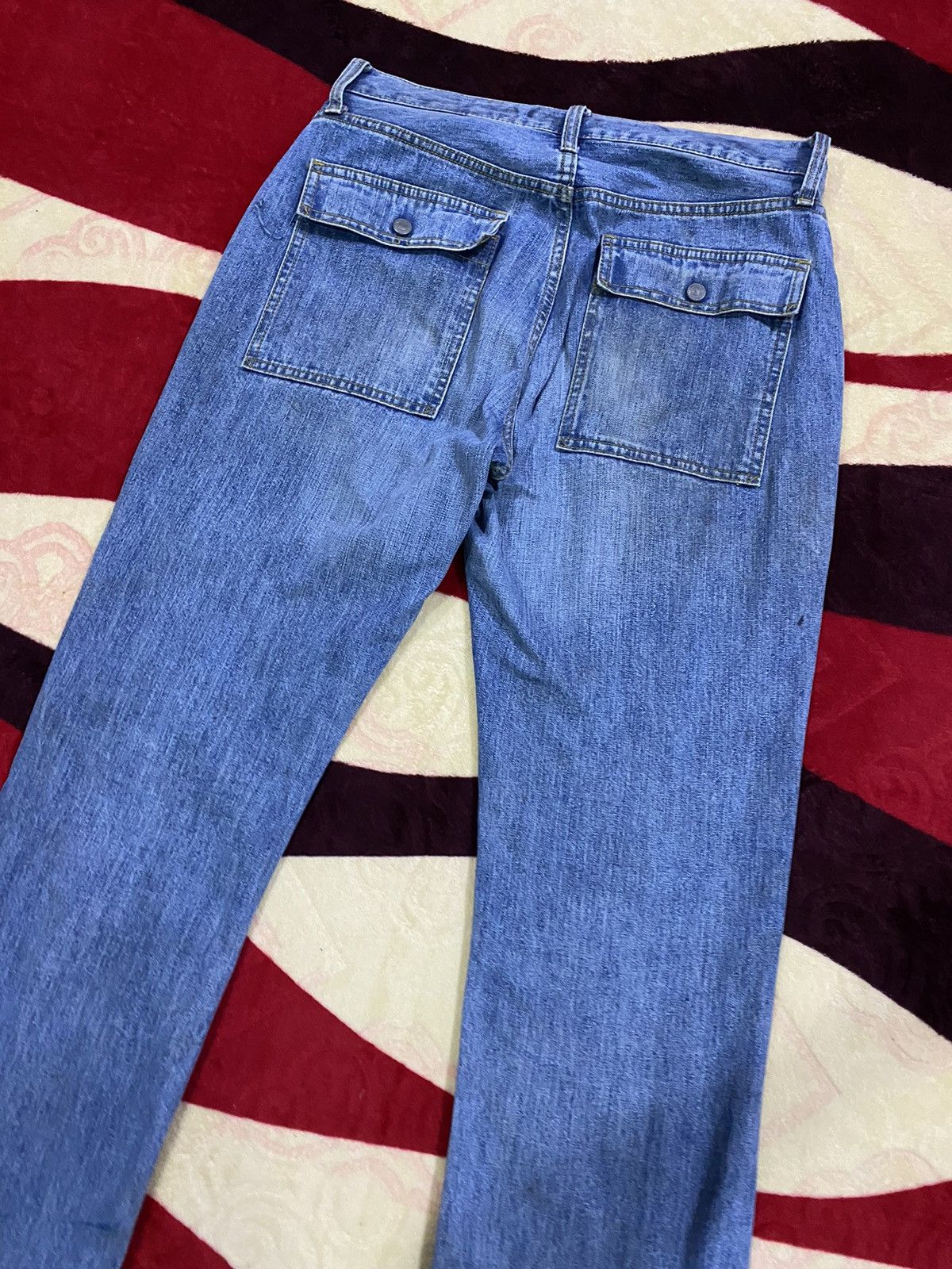Uniqlo × Vintage 🔥 Rare and Distressed 🔥 Vintage Uniqlo Bush Pant Denim Size US 33 - 8 Thumbnail