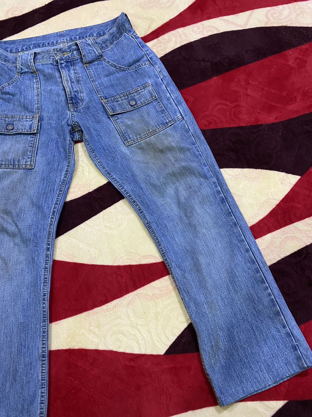 Uniqlo × Vintage 🔥 Rare and Distressed 🔥 Vintage Uniqlo Bush Pant Denim Size US 33 - 3 Thumbnail