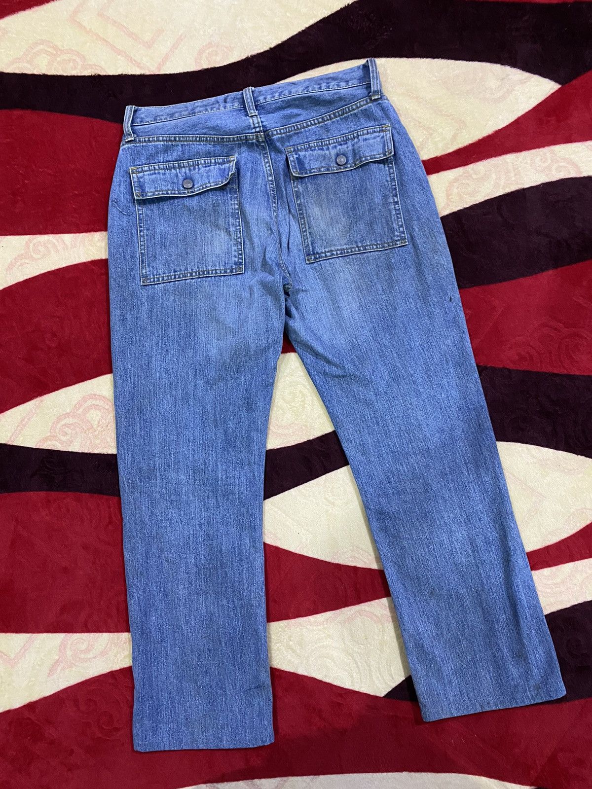 Uniqlo × Vintage 🔥 Rare and Distressed 🔥 Vintage Uniqlo Bush Pant Denim Size US 33 - 7 Thumbnail