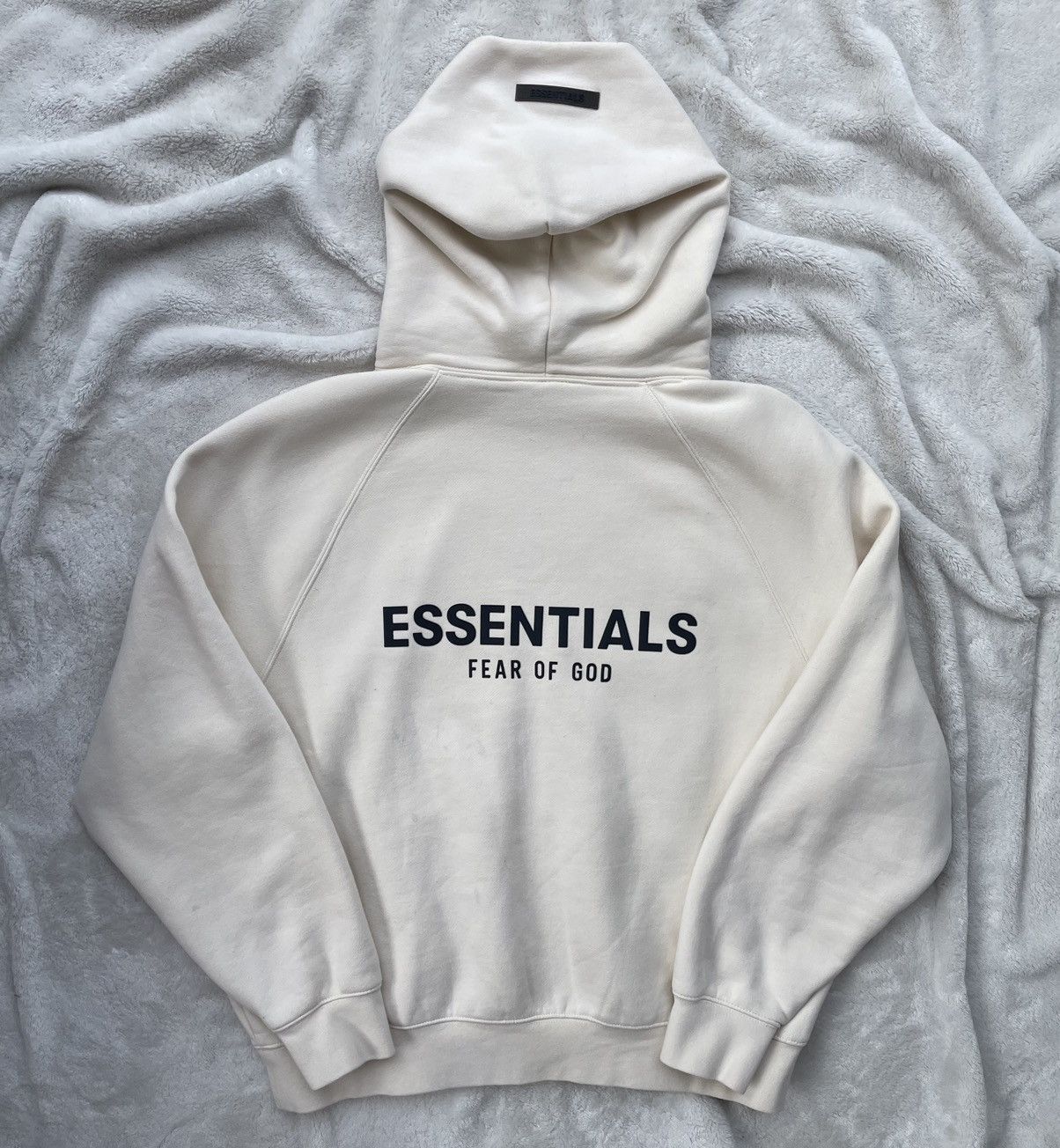 image of Essentials Cream Hoodie, Men's (Size Small)
