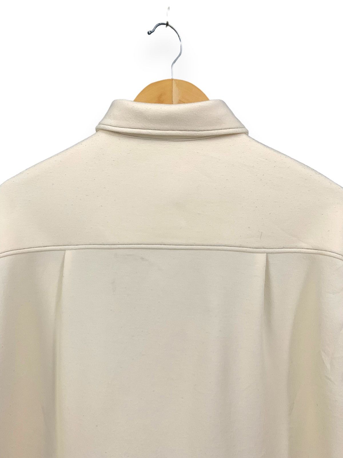 United Arrows Japanese Brand White Cream Oversized ButtonUp Blouse/Shacket Size XL / US 12-14 / IT 48-50 - 10 Thumbnail