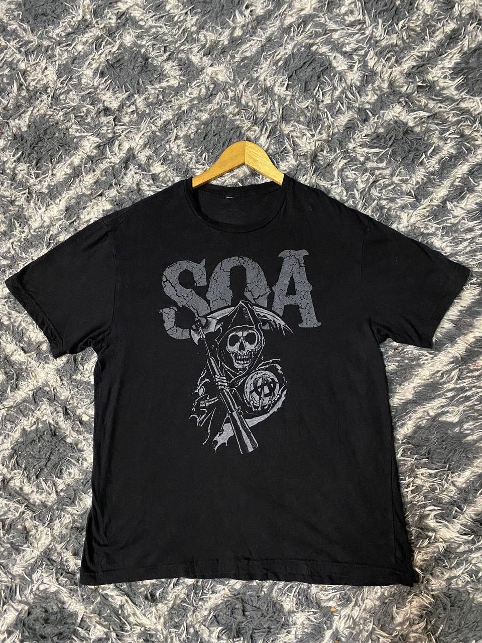Vintage SON OF ANARCHY RIDING REAPER TSHIRT Size US L / EU 52-54 / 3 - 6 Thumbnail