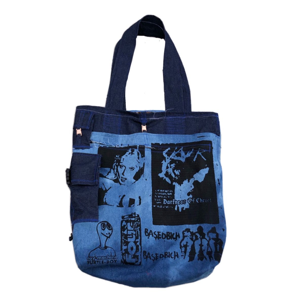 Designer Basedbich large denim tote Size ONE SIZE - 1 Thumbnail
