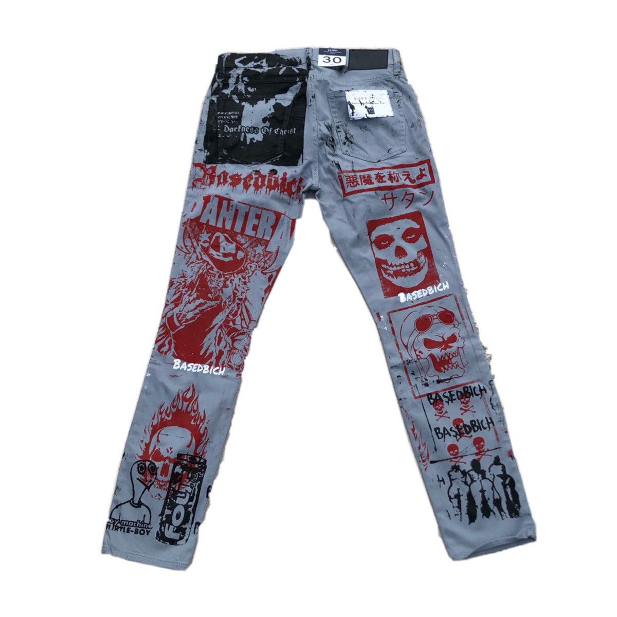 Other Basedbich skinny jeans Size US 30 / EU 46 - 2 Thumbnail