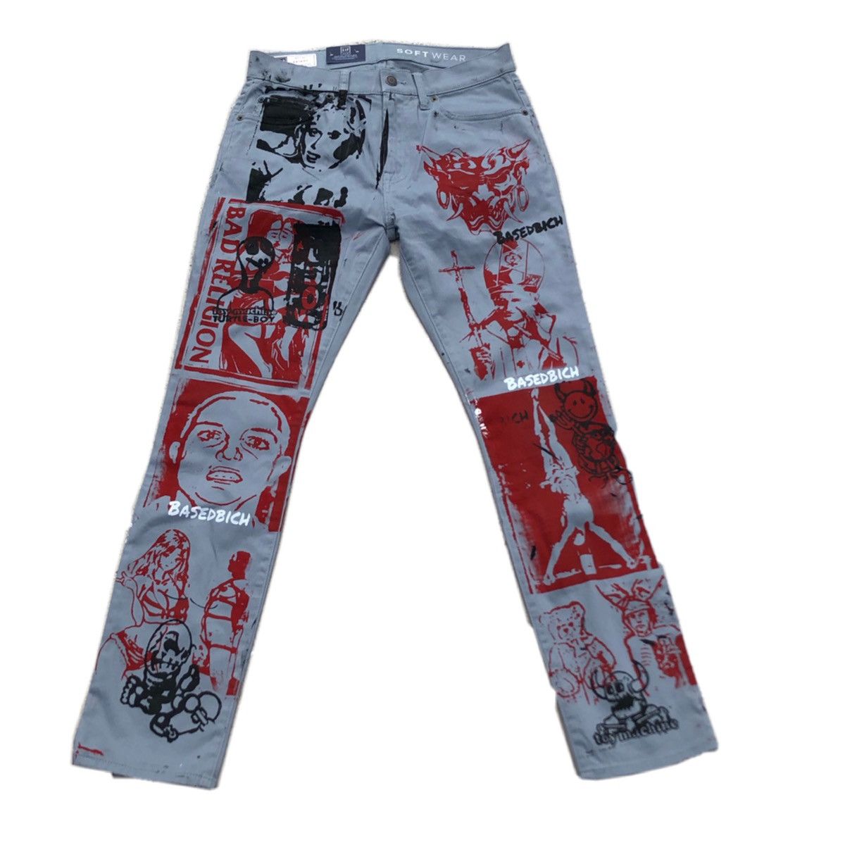 Other Basedbich skinny jeans Size US 30 / EU 46 - 1 Thumbnail