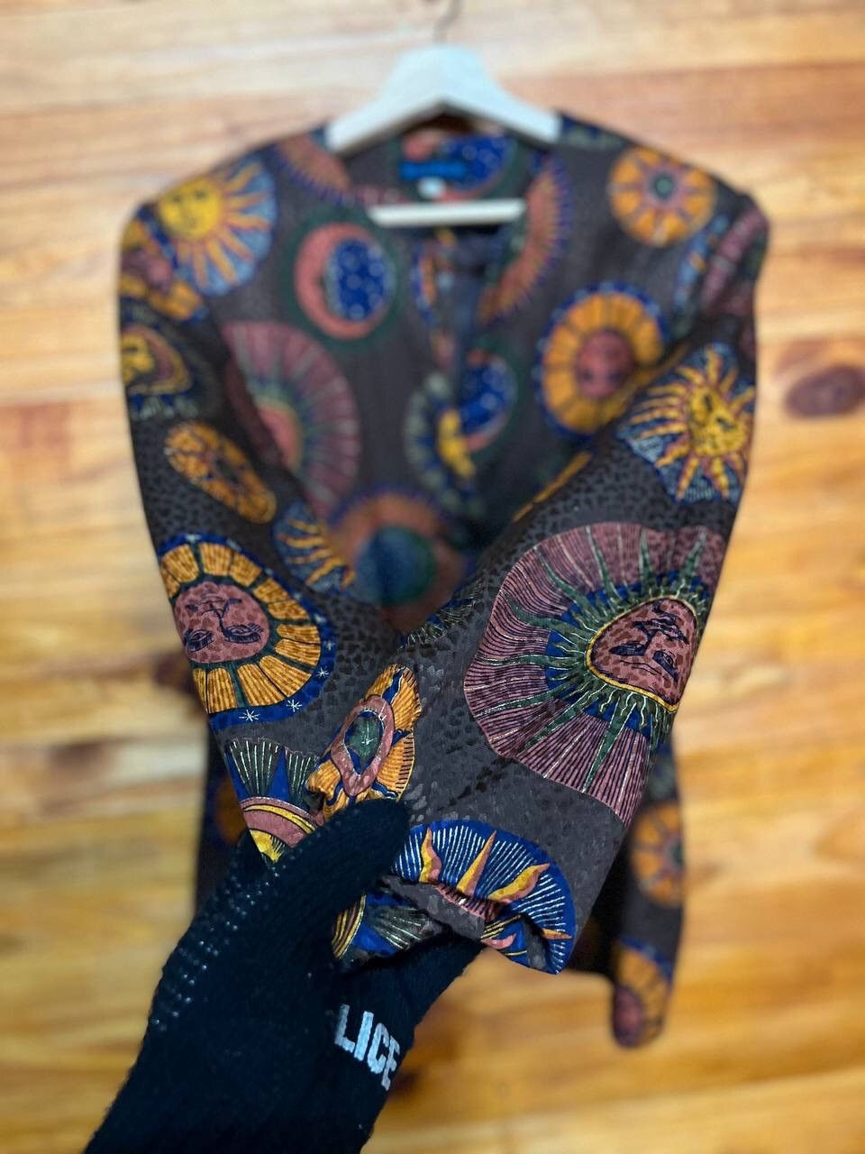 Japanese Brand RARE 🔥BELLE VOGUE PATTERNS LOUNGE JACKET Size 34R - 4 Thumbnail