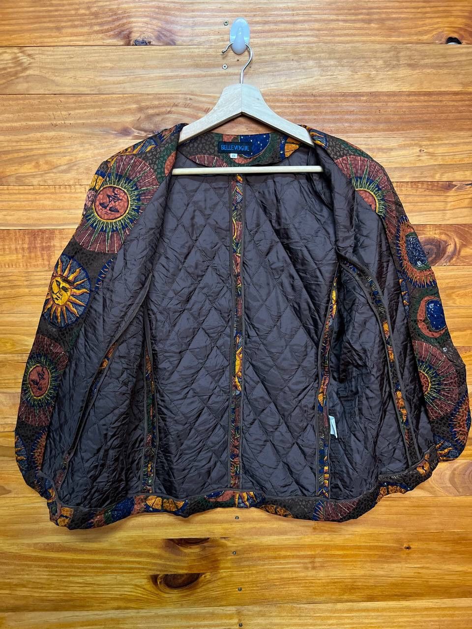 Japanese Brand RARE 🔥BELLE VOGUE PATTERNS LOUNGE JACKET Size 34R - 10 Thumbnail