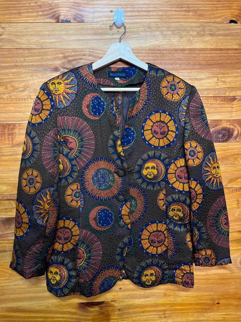 Japanese Brand RARE 🔥BELLE VOGUE PATTERNS LOUNGE JACKET Size 34R - 1 Thumbnail