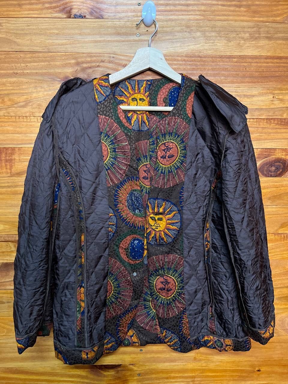 Japanese Brand RARE 🔥BELLE VOGUE PATTERNS LOUNGE JACKET Size 34R - 13 Thumbnail