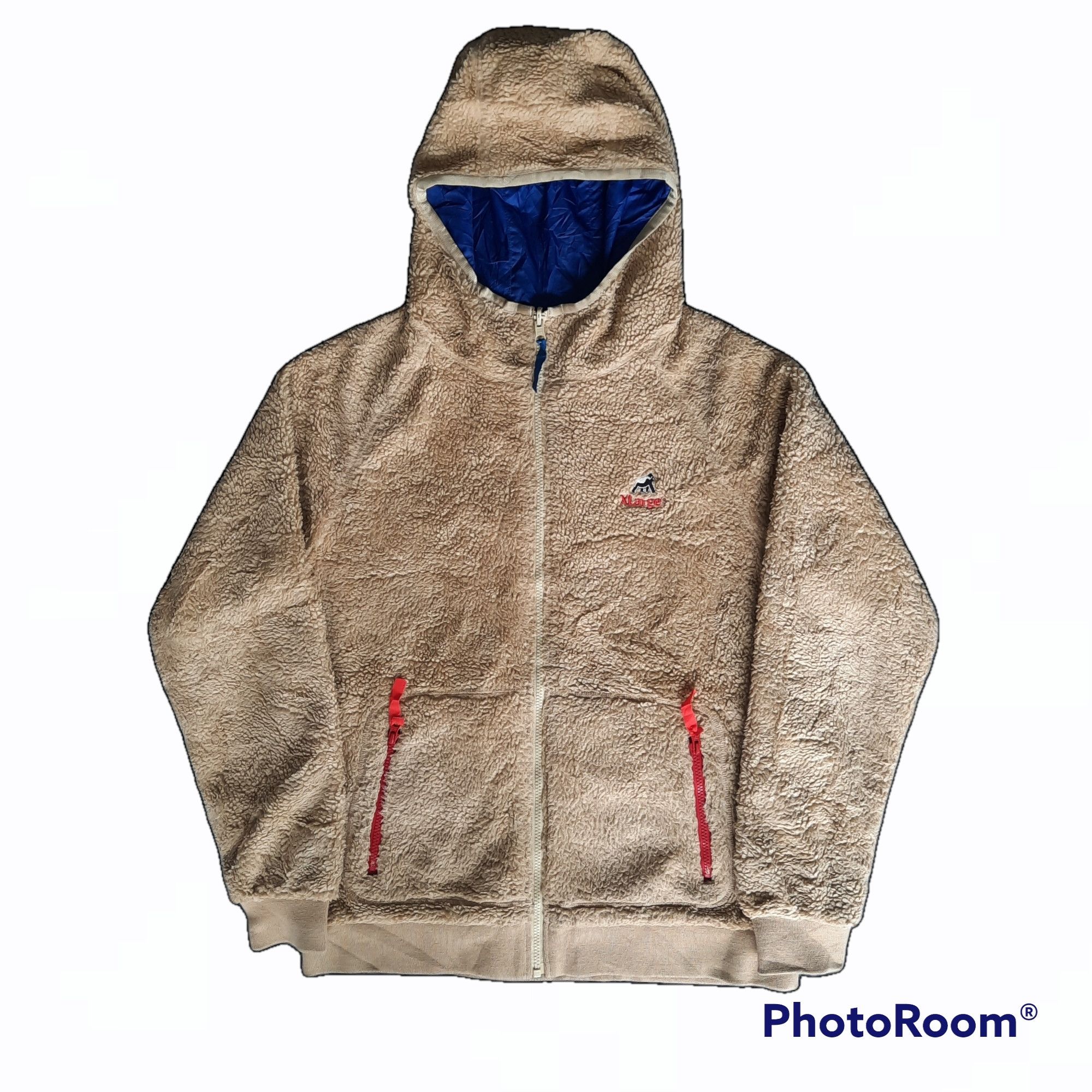 Xlarge 🔥Vintage 90s xlarge distressed raversible sherpa jacket Size US L / EU 52-54 / 3 - 1 Thumbnail