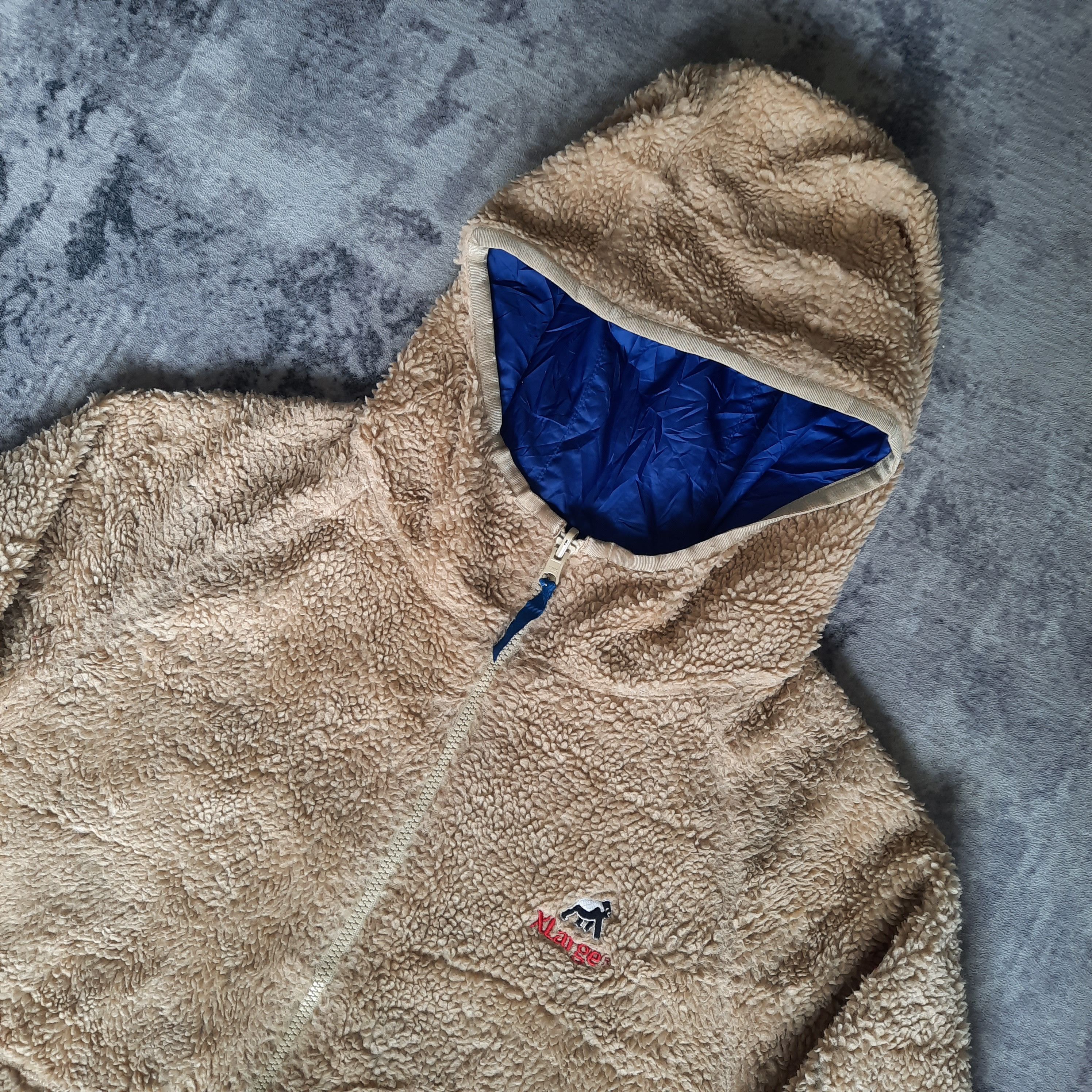 Xlarge 🔥Vintage 90s xlarge distressed raversible sherpa jacket Size US L / EU 52-54 / 3 - 3 Thumbnail