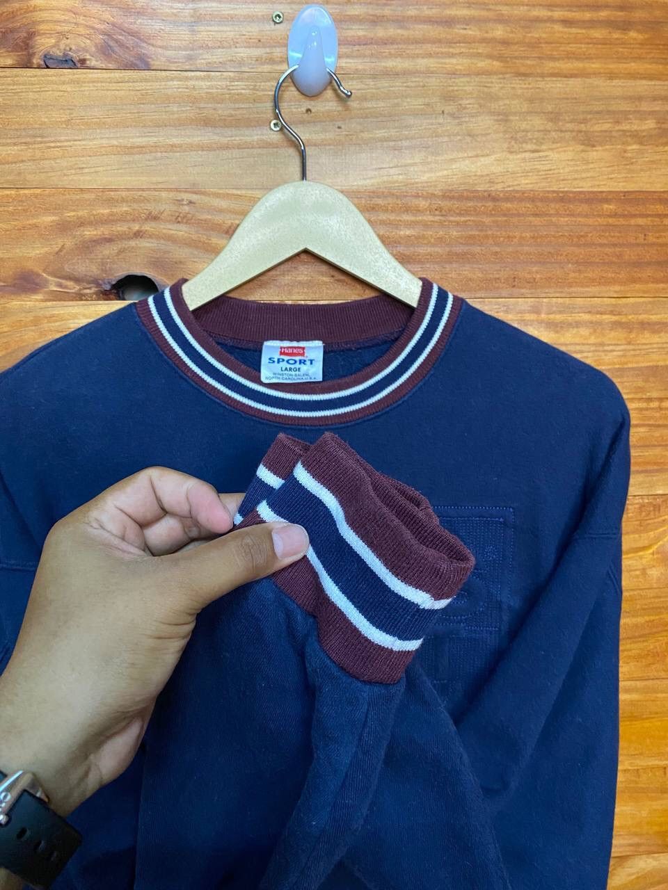Hanes VINTAGE HANES SPORT USA SWEATSHIRT Size US L / EU 52-54 / 3 - 5 Thumbnail