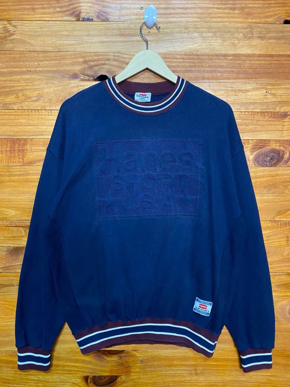 Hanes VINTAGE HANES SPORT USA SWEATSHIRT Size US L / EU 52-54 / 3 - 1 Thumbnail