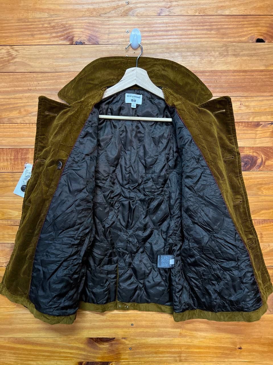 Japanese Brand INES DE LA FRESSANGE DOUBLE BREAST CORDUROY JACKET Size US S / EU 44-46 / 1 - 8 Thumbnail