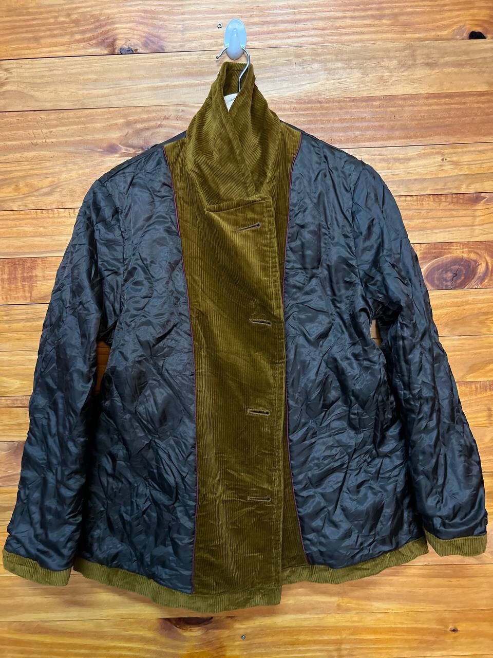 Japanese Brand INES DE LA FRESSANGE DOUBLE BREAST CORDUROY JACKET Size US S / EU 44-46 / 1 - 12 Thumbnail