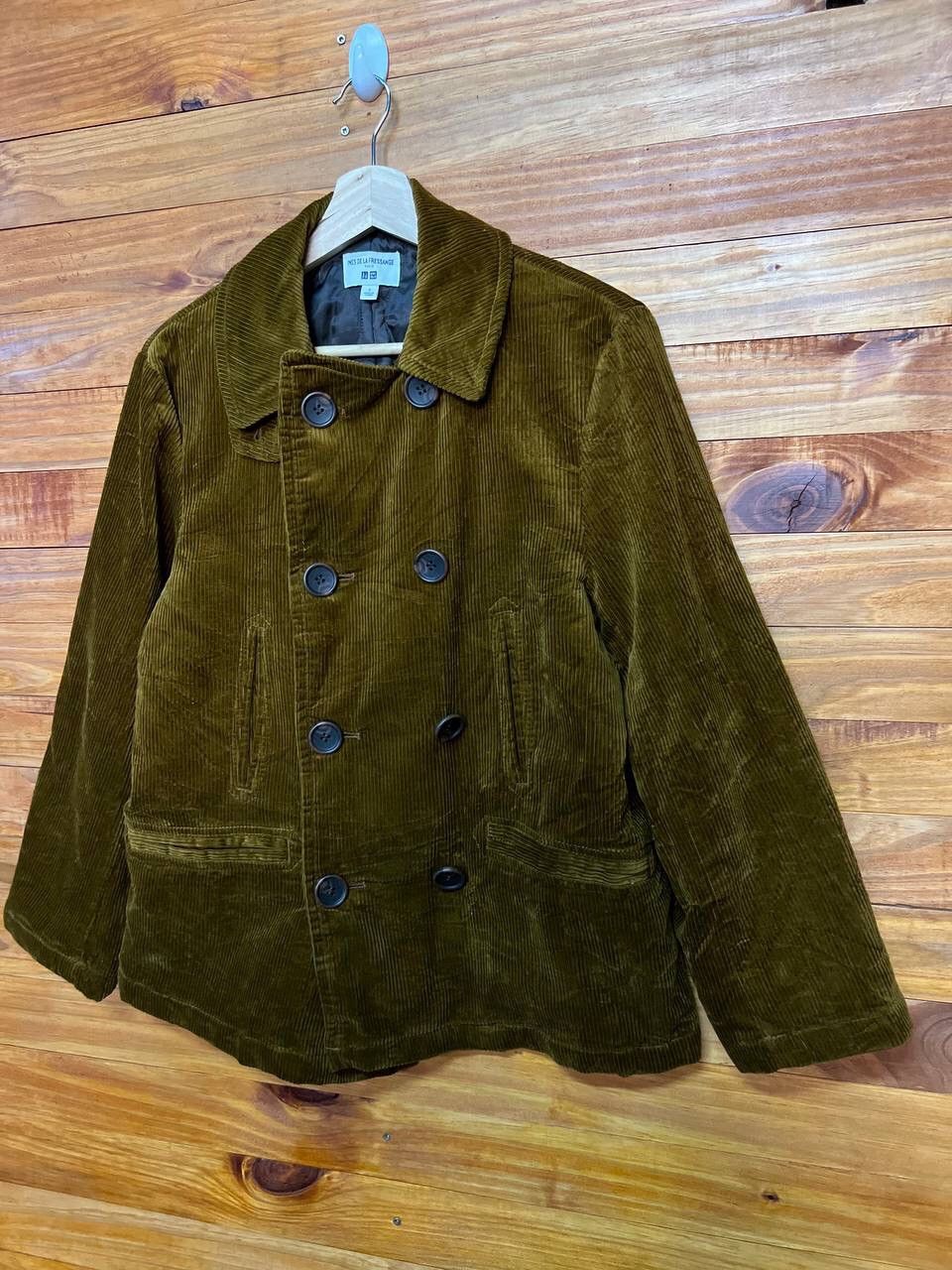 Japanese Brand INES DE LA FRESSANGE DOUBLE BREAST CORDUROY JACKET Size US S / EU 44-46 / 1 - 3 Thumbnail