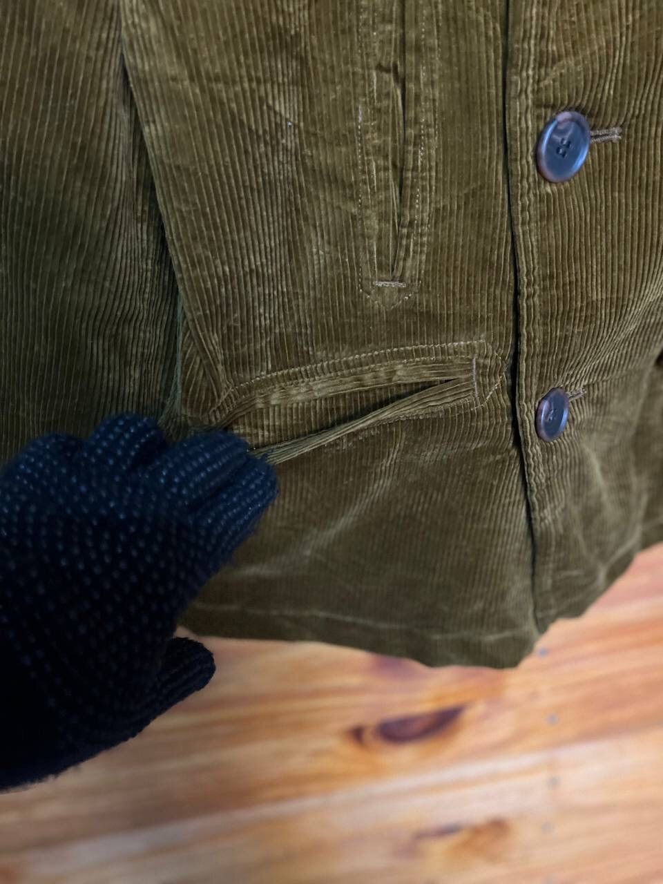 Japanese Brand INES DE LA FRESSANGE DOUBLE BREAST CORDUROY JACKET Size US S / EU 44-46 / 1 - 4 Thumbnail