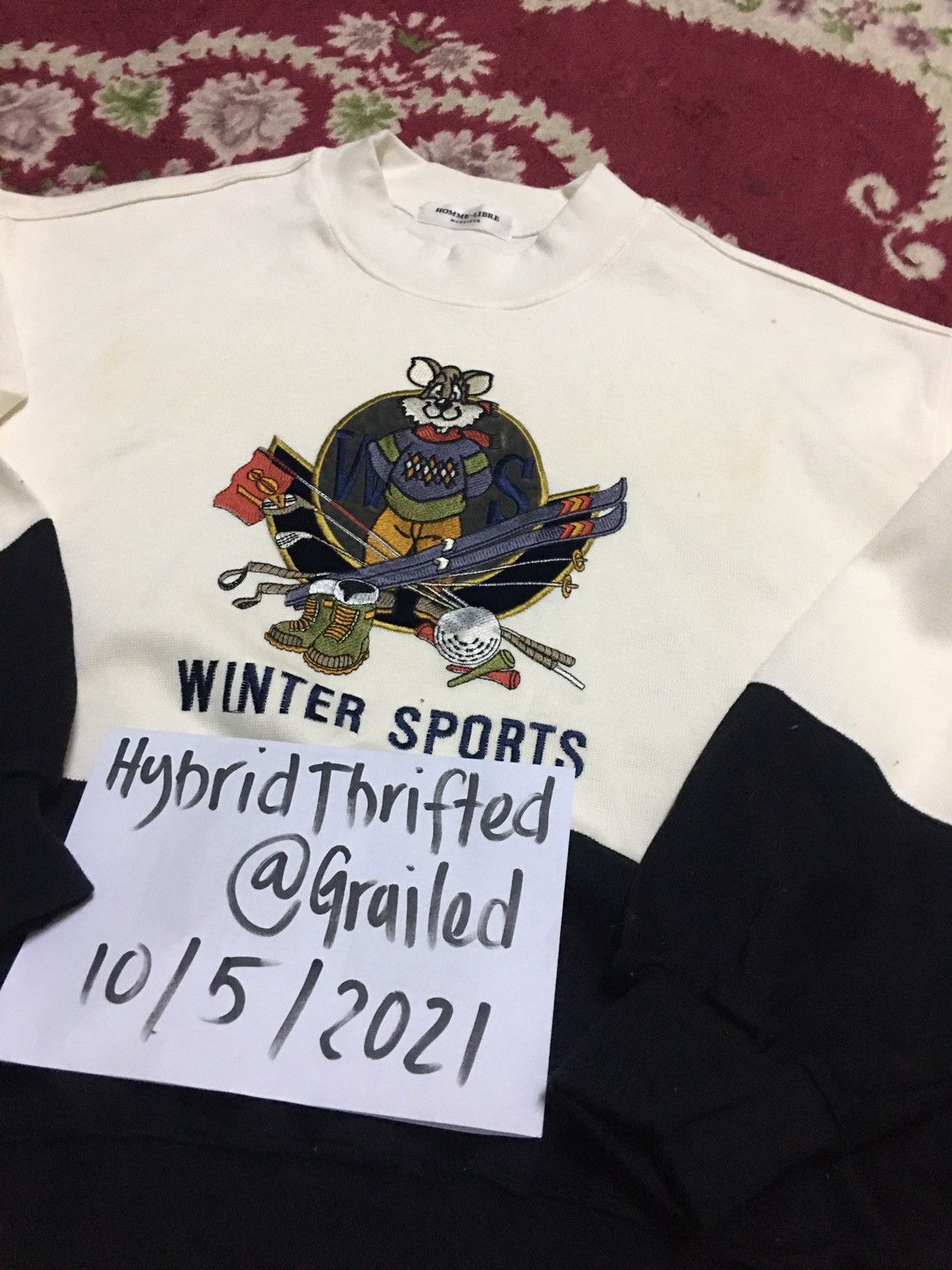 Japanese Brand VINTAGE HOMME LIBRE MONSIEUR WINTER SPORT SWEATSHIRT Size US XL / EU 56 / 4 - 10 Thumbnail