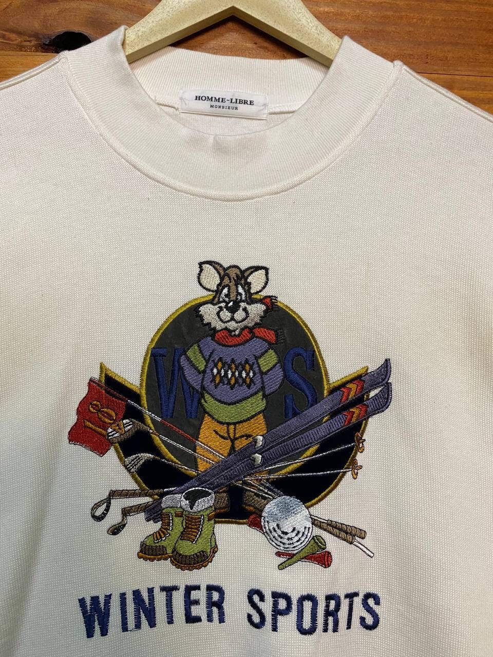 Japanese Brand VINTAGE HOMME LIBRE MONSIEUR WINTER SPORT SWEATSHIRT Size US XL / EU 56 / 4 - 6 Thumbnail