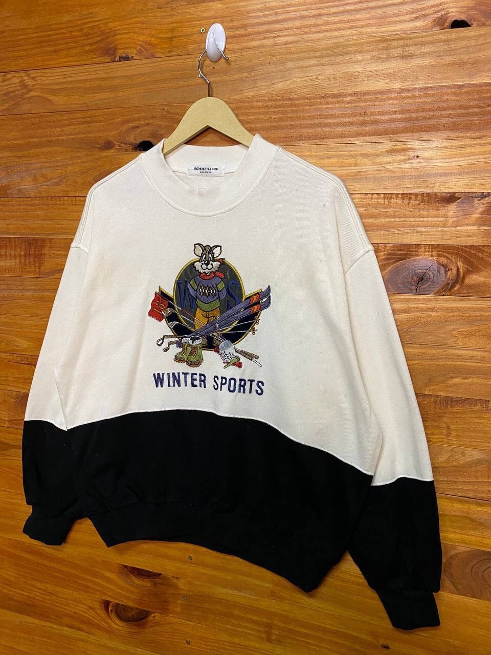 Japanese Brand VINTAGE HOMME LIBRE MONSIEUR WINTER SPORT SWEATSHIRT Size US XL / EU 56 / 4 - 3 Thumbnail