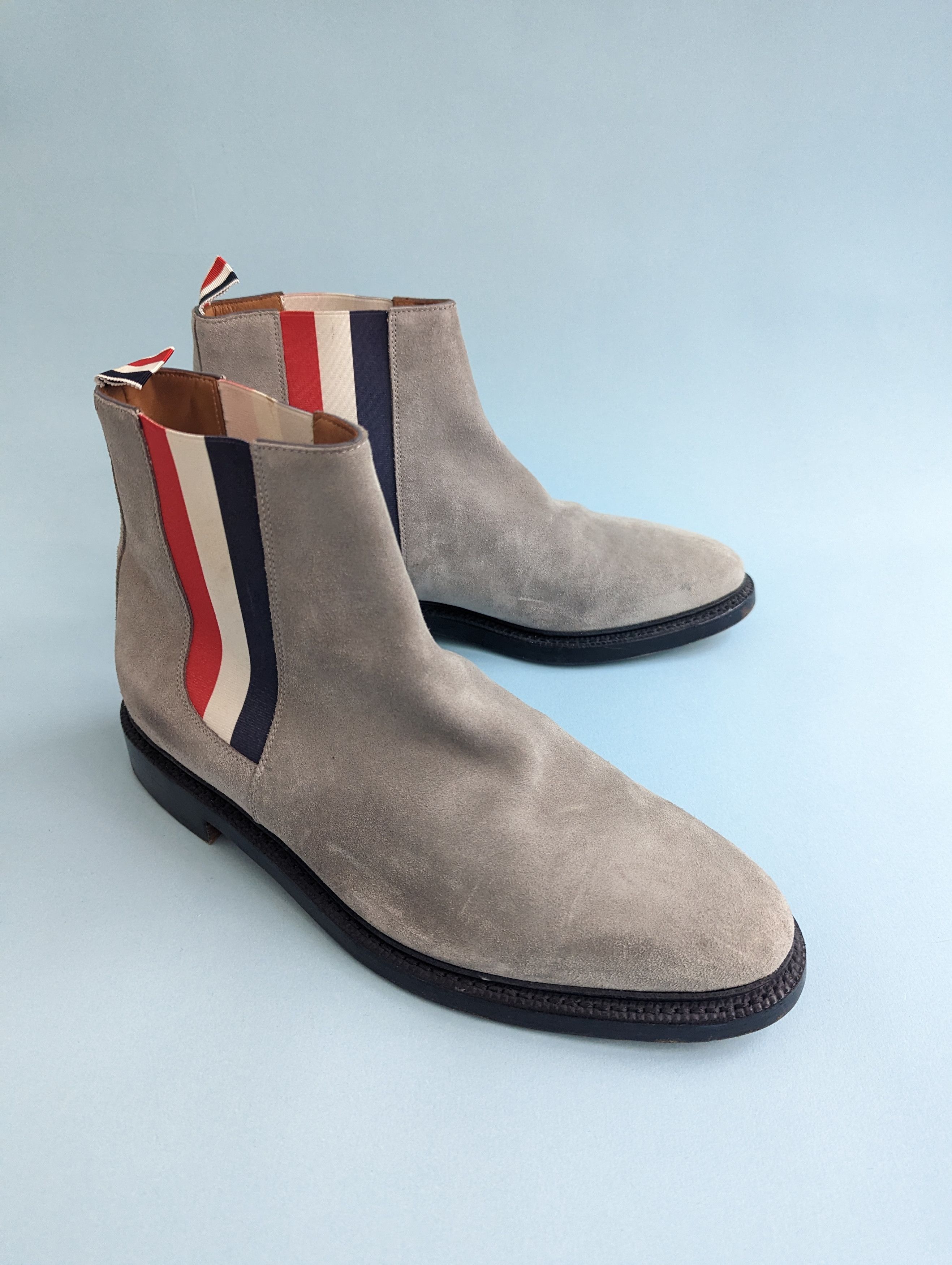 Thom Browne Thom Browne Suede Ankle Chelsea Boots Grailed